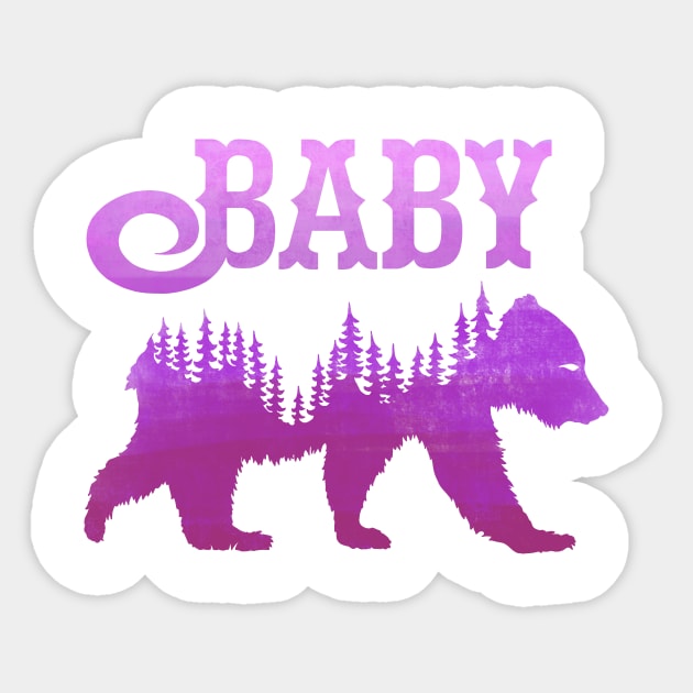 Baby Bear (Pink) Sticker by HammerApparel